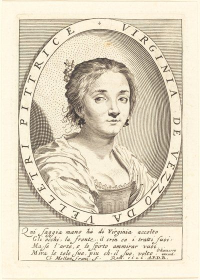 Virginie da Vezzo od Claude Mellan