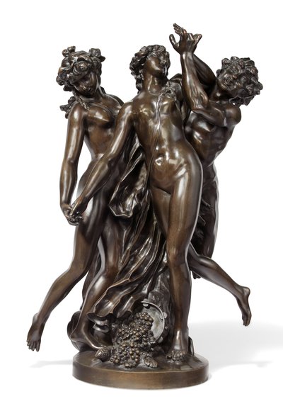 Tři grácie, kolem roku 1860 (bronz) od Claude Michel (after) Clodion