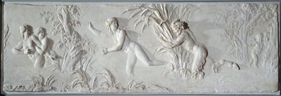 Pan pronásleduje Syrinx pod pohledem reliéfu Amour Bas od Clauda Michela dit Clodiona (1738-1814). Kolem 1782 Paříž, muzeum Louvre od Claude Michel Clodion