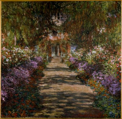 Allee v zahradě Giverny od Claude Monet