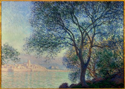 Antibes, pohled na obraz Salis od Clauda Moneta (1840-1926) 1888. Rozm. 0,65 x 0,92 m. Soukromá sbírka od Claude Monet