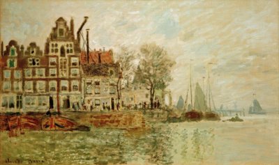 Pohled na Amsterdam od Claude Monet