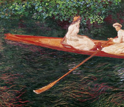 Plavba lodí na řece Epte, c.1889-1890 od Claude Monet