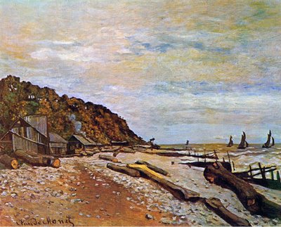 Loděnice poblíž Honfleur, 1864 od Claude Monet