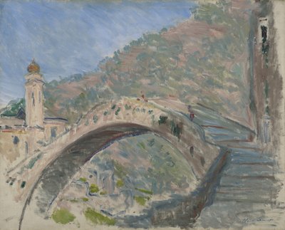 Most v Dolceacqua, 1884 od Claude Monet