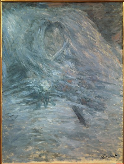 Camille na smrtelné posteli (umělcova první manželka 1847-1879) od Claude Monet