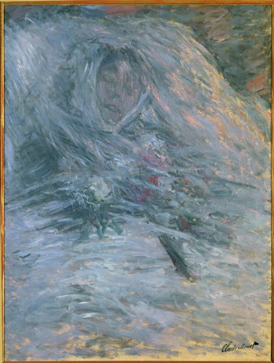Kamila na smrtelné posteli (olej na plátně) od Claude Monet