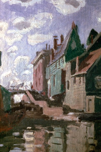 Kanál v Zaandamu, detail, 1871 od Claude Monet