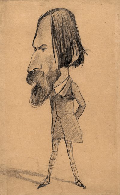Karikatura Auguste Vacquerie od Claude Monet