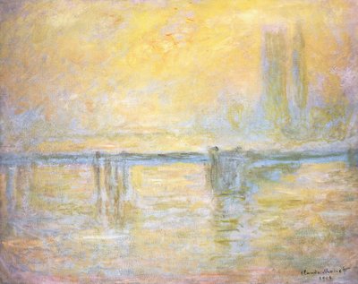 Charing Cross Bridge, Mlha; Charing Cross Bridge, Brouillard, 1902 od Claude Monet