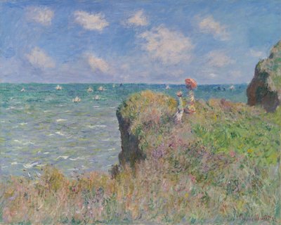 Cliff Walk v Pourville, 1882. od Claude Monet