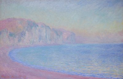Útesy v Pourville, vycházející slunce od Claude Monet