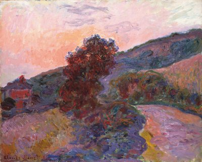 Západ slunce v Giverny, 1886 od Claude Monet