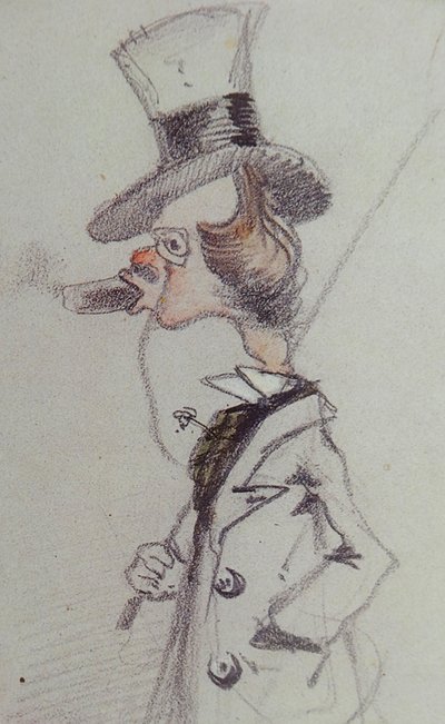 Dandy s doutníkem Dandy au Cigare, cca 1857 od Claude Monet