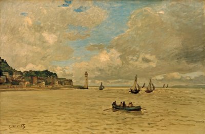 Honfleurský maják od Claude Monet