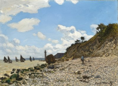 Pláž v Honfleuru. 1864-66 od Claude Monet