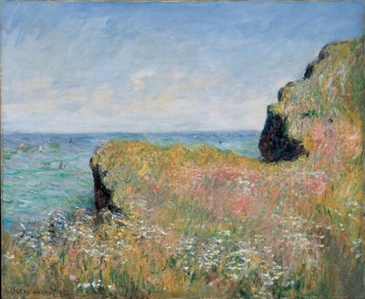 Edge of the Cliff, Pourville, 1882 od Claude Monet