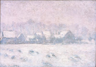 Sněhový efekt v Giverny (Schnee in Giverny) od Claude Monet