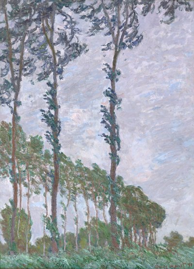 Wind Effect, Série topolů od Claude Monet