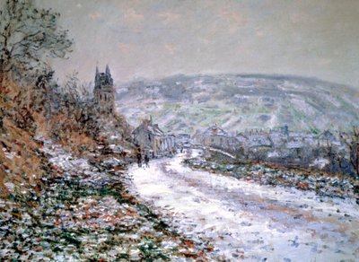 Vstup do vesnice Vetheuil v zimě, 1880 od Claude Monet