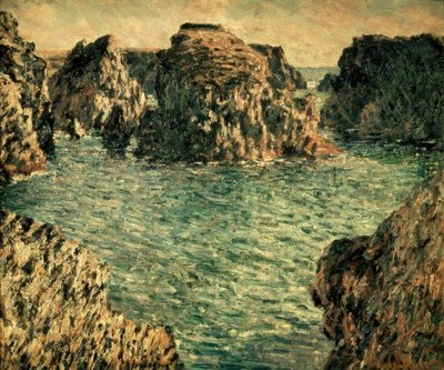 Vstup do Port-Goulphar, Belle-Ile od Claude Monet