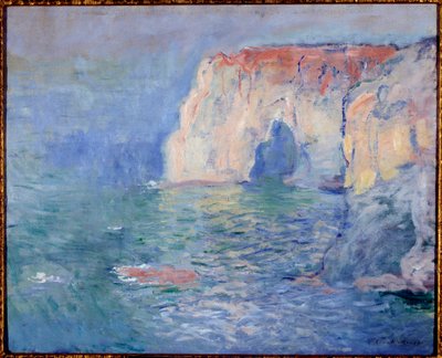 Etretat, manneporte, úvahy o vodě Malba Clauda Moneta (1840-1926) 1885 Sun. 0,65x0,81 m Paříž, muzeum Orsay od Claude Monet