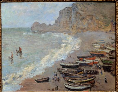 Etretat: pláž a obraz Porte d