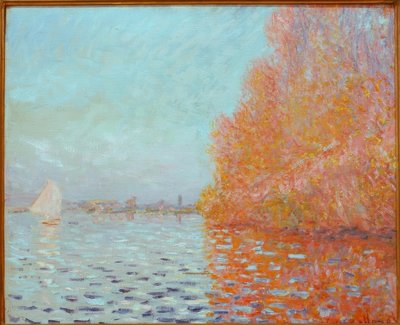 Říční krajina, podzim od Claude Monet