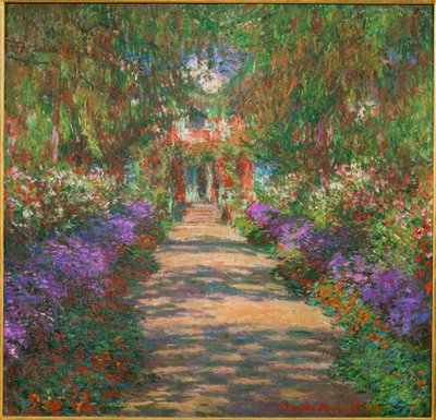 Zahrada v Giverny (malba na plátně) od Claude Monet