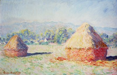 Kupky sena na slunci, Ranní efekt, 1891 od Claude Monet