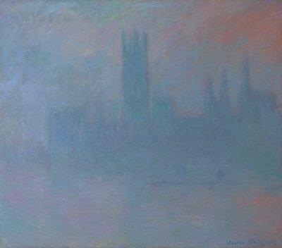 Budovy parlamentu v mlze 1903 (olej na plátně) od Claude Monet