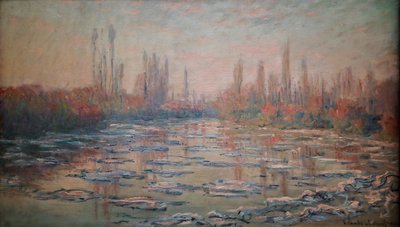 Led, také se říká Debakl na Seině 1880 (Oil on Canvas) od Claude Monet
