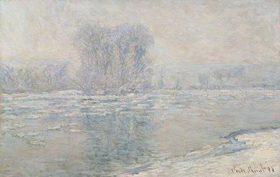 Led, bílý efekt od Claude Monet