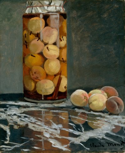 Jar of Peaches, asi 1866 od Claude Monet