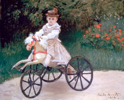 Jean Monet na mechanickém koni, 1872 od Claude Monet