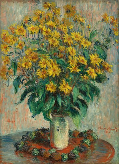 Květy jeruzalémského artyčoku, 1880. od Claude Monet