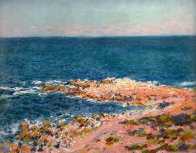 Velká modrá v Antibes od Claude Monet