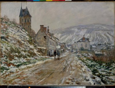 Cesta do Vétheuil, zima od Claude Monet