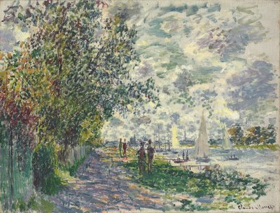 Banka Petit-Gennevilliers, 1875 od Claude Monet