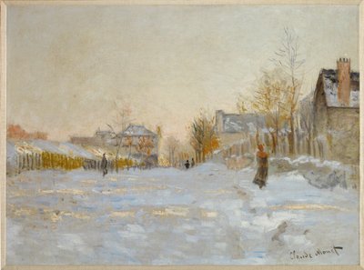 Sníh v Argenteuil (olej na plátně) od Claude Monet