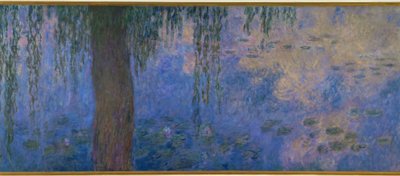 Leknínové jezírko s vrbami, Le Matin aus willows od Claude Monet
