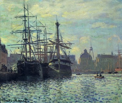 Le Bassin du Commerce, Le Havre od Claude Monet