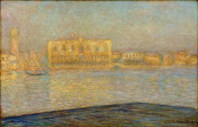 Dóžecí palác při pohledu ze Saint George Major od Claude Monet