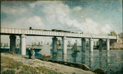 Železniční most v Argenteuil od Claude Monet