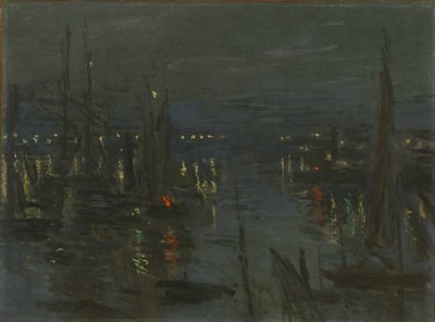 Le Port du Havre, noční efekt Přístav Le Havre v noci, 1873. od Claude Monet