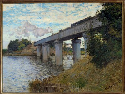 Železniční most v Argenteuil Obraz od Clauda Moneta (1840-1926) 1873 ne. 0,55x0,72 m Paříž, musee d