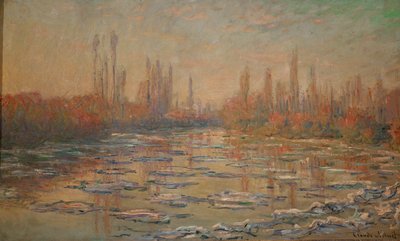 Les glacons ou debacle sur la Seine (olej na plátně) od Claude Monet