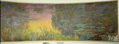 Lekníny, zapadající slunce Obraz Clauda Moneta (1840-1926) 1914-1926 Diptych 2 x 3 m každý díl. Paříž. Muzeum oranžerie od Claude Monet
