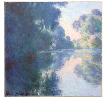 Ráno na Seině, 1897 od Claude Monet