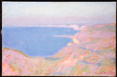 Na útesech poblíž Dieppe, Západ slunce, 1897 od Claude Monet
